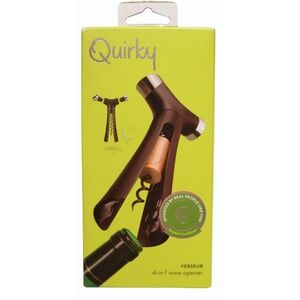 Quirky Verseur Black 4 in 1 Wine Opener Set New Tool Great Gift